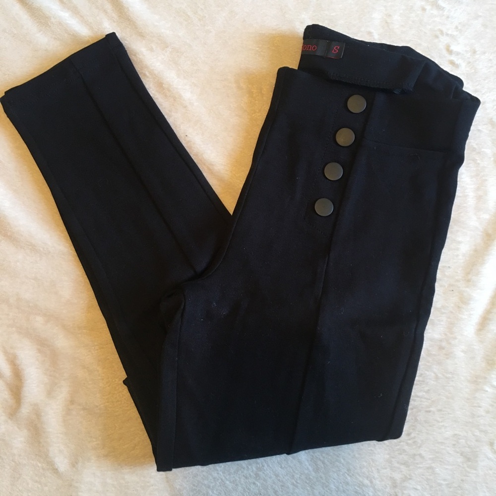 Skinny Black Trousers | High-waisted Treggings